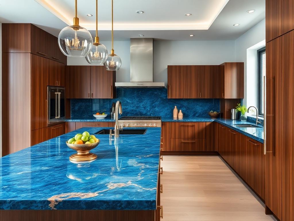 Blue bahia quartzite