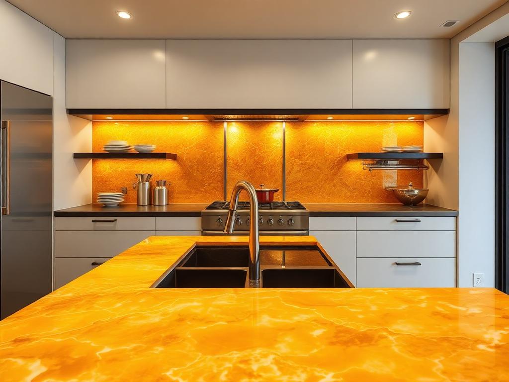 Honey onyx kitchen