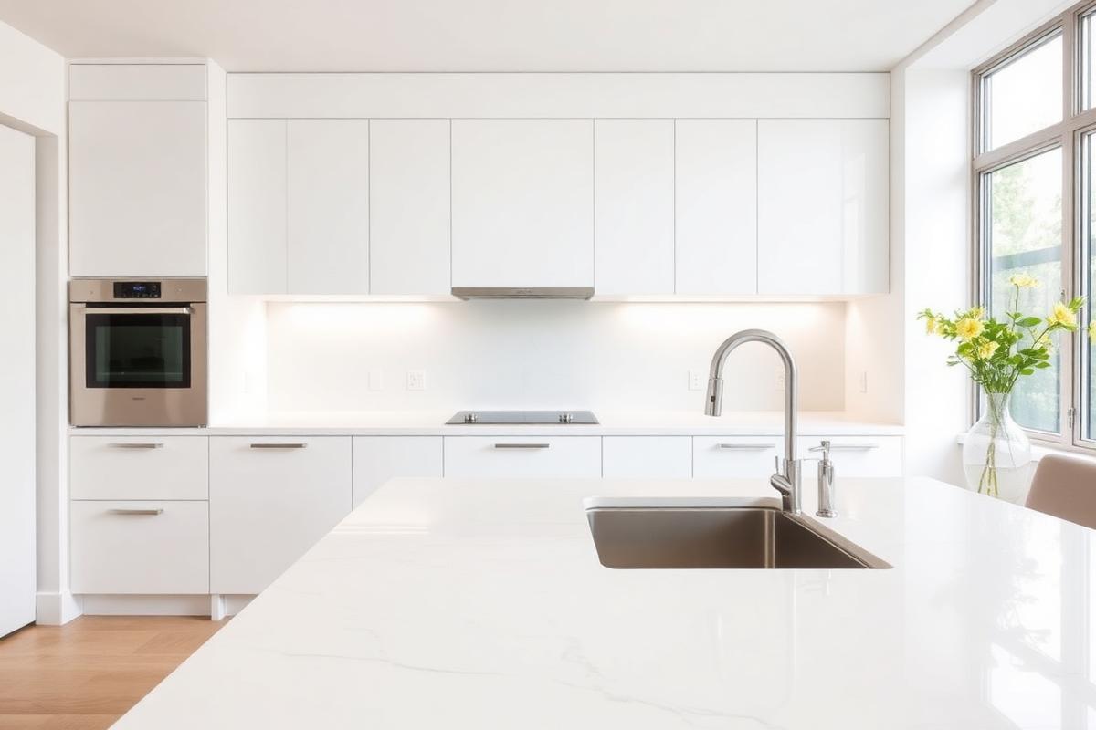 Pure white quartz