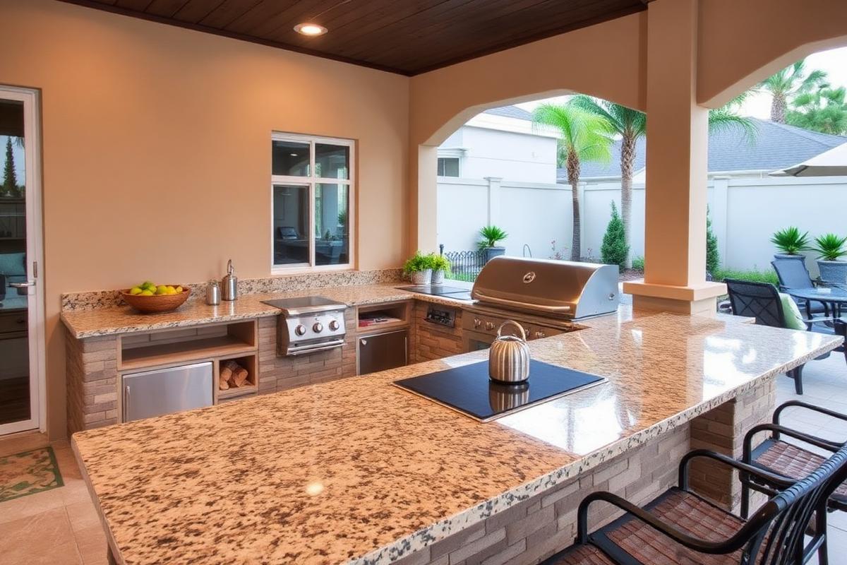 Summer kitchen granite