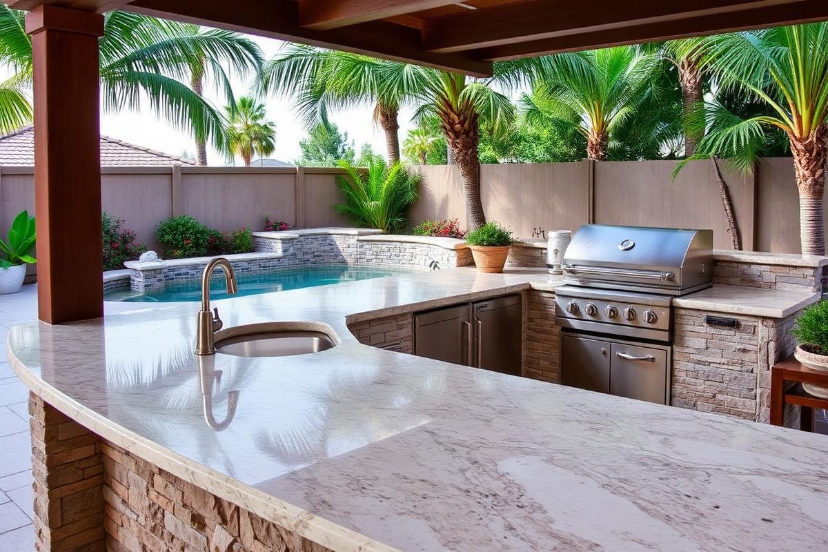 Summer kitchen quartzite